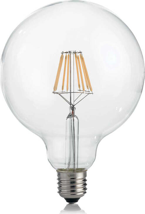 10-Lampadine-Led-Globo-D125-E27-8-Watt-3000-K-860-Lm-Cri-90-Trasparente