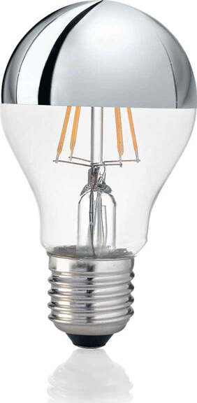 10-Lampadine-Led-Goccia-Classic-E27-8-Watt-3000-K-520-Lm-Trasparente-Cromo