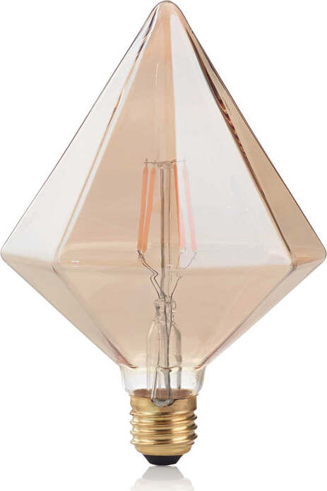 10-Lampadine-Led-Pyramid-E27-4-Watt-2200-K-380-Lm-Vintage-Ambra