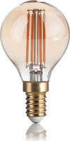 10-Lampadine-Led-Sfera-E14-4-Watt-2200-K-Vintage-Ambra