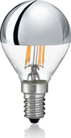 10-Lampadine-Led-Sfera-E14-4-Watt-3000-K-250-Lm-Trasparente-Cromo