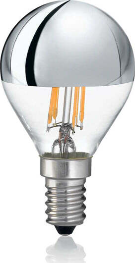 10-Lampadine-Led-Sfera-E14-4-Watt-3000-K-250-Lm-Trasparente-Cromo