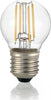 10-Lampadine-Led-Sfera-E27-4-Watt-3000-K-Dimmerabile-Trasparente