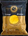 10 pacchetti di patatine( trasporto incluso ) 40g al sale gluten free e senza olio di palma
