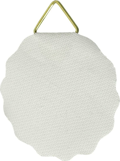 10-PEZZI---ATTACCAGLIE-ADESIVE-COLORE-BIANCO-30MM---FORMA-ROTONDA-ONDULATA