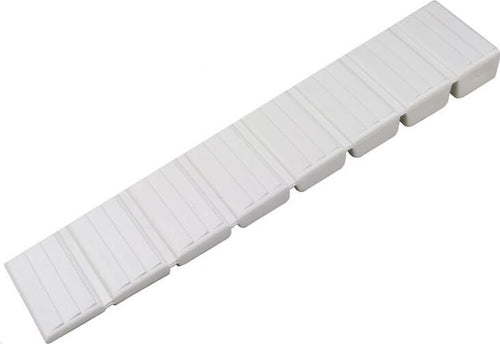 10-PEZZI---CUNEI-LIVELLANTI-PER-MOBILI-20x100MM---IN-PLASTICA-COLORE-BIANCO