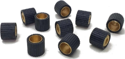 10-PEZZI---SUPPORTO-REGGIPIANO-RIVESTITO-IN-GOMMA-NERA-PER-CRISTALLI---CORPO-IN-OTTONE-SENZA-PERNO