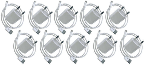 10 Pezzi Caricabatterie compatibile iPhone iPad iPod cavo USB Lightning 5V 1A Ultrapower100