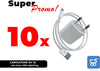 10 Pezzi Caricabatterie compatibile iPhone iPad iPod cavo USB Lightning 5V 1A Ultrapower100