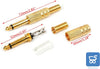 10 pezzi Connettore Jack Mono Volante a Saldare Placcato Oro 6.35mm Maschio Max-Tonsen