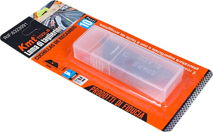 10-Pezzi-Lame-Di-Ricambio-Trapezoidale-Con-Foro-SK5-Forma-T-18mm-Per-Taglierino-Pieghevole-Ledlux