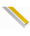 10 Pz Profili Passacavi Canalina Con Biadesivo In Pvc Colore Bianco 2 Mt 20x10mm
