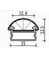 10 Pz Profilo In Alluminio Bombato A Plafone Sezionabile 2mt Per Strip Led Al-01