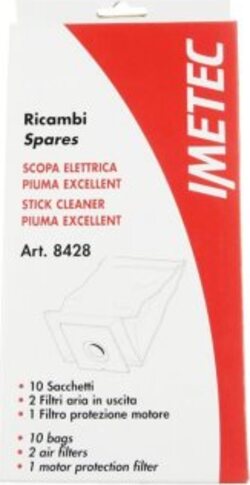 10-Sacchetti-Carta-con-3-Filtri-per-Piuma-Excellent-B6501,-B6504