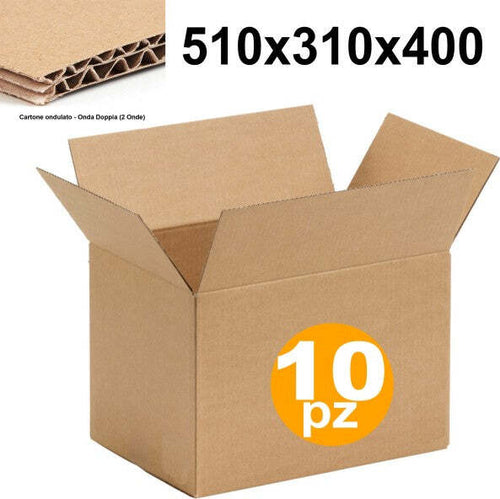 10 Scatolo Scatola Di Cartone 50x30x40 Cm Doppia Onda Cartoni Da Per Imballaggi Cancelleria e prodotti per ufficio/Buste e materiali per spedizioni/Scatole buste e tubi per spedizione/Scatole per spedizioni Trade Shop italia - Napoli, Commerciovirtuoso.it