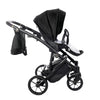 Junama Space Velur 2 in 1 Nero Telaio Nero