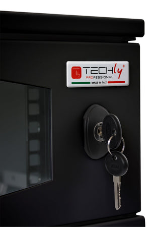 Armadio Rack 19'' a Muro 3U prof. 320 Nero Assemblato