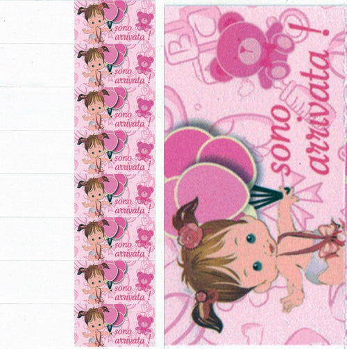 100 Bigliettini Bomboniere Per La Nascita Bambina Rosa Sono Arrivata Pretagliati Casa e cucina/Hobby creativi/Materiali per hobby creativi/Forniture per feste/Bomboniere Trade Shop italia - Napoli, Commerciovirtuoso.it
