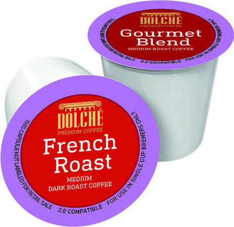 100 Capsule Caffè Americano DOLCHÉ Cialde caffè lungo Compatibili Keurig K-cup 2.0 - 100 Capsule in due varietà French Roast e Gourmet Blend Cialde di caffè Americano Dolché Premium Coffee - Molfetta, Commerciovirtuoso.it