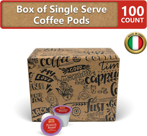 100-Capsule-Caffè-Americano-DOLCHÉ-Cialde-caffè-lungo-Compatibili-Keurig-K-cup-2.0---100-Capsule-in-due-varietà-French-Roast-e-Gourmet-Blend