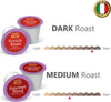 100-Capsule-Caffè-Americano-DOLCHÉ-Cialde-caffè-lungo-Compatibili-Keurig-K-cup-2.0---100-Capsule-in-due-varietà-French-Roast-e-Gourmet-Blend