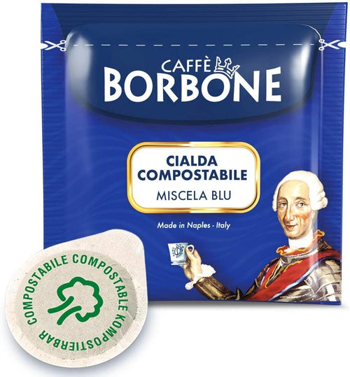 100 Cialde Caffè Borbone Miscela Blu Ese 44mm Filtro Carta