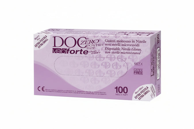 100 Guanti in Nitrile Gardening VELO FORTE DPI Senza Polvere Pulizia Industria Estetica