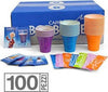 100 Kit Caffè monouso Borbone Bicchiere da caffè paletta e zucchero accessori Borbone 100kit Kit Caffè Non solo caffè online - Albano Laziale, Commerciovirtuoso.it