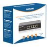 Switch Gigabit a 5 Porte con Alimentazione PoE Passante