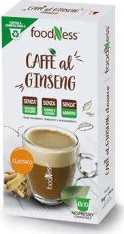 100 pezzi Foodness Capsule Compatibili Nespresso Ginseng blister 10x10 pz compostabili Capsule Nespresso Non solo caffè online - Albano Laziale, Commerciovirtuoso.it
