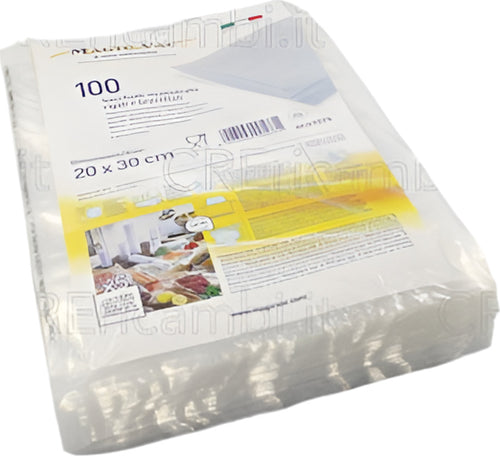 100-Sacchetti-Sottovuoto-in-Multistrato-per-Alimenti,-20-x-30-cm