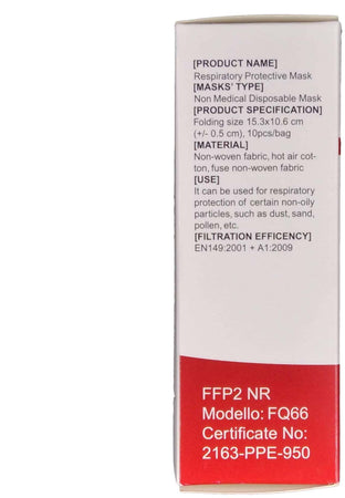 1000 X Mascherine FFP2 NR Bianche Certificate Ce2163 Mascherine Zhejiang Gen Yuan Tang Medical Technology Certificazione Ce2163- Dpi | Bfe ≥95% | Imbustate Singolarmente € 0.39 Cad.