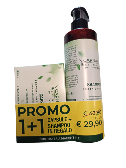 CAPNATURA PROMO SHAMPOO + INTEGRATORE