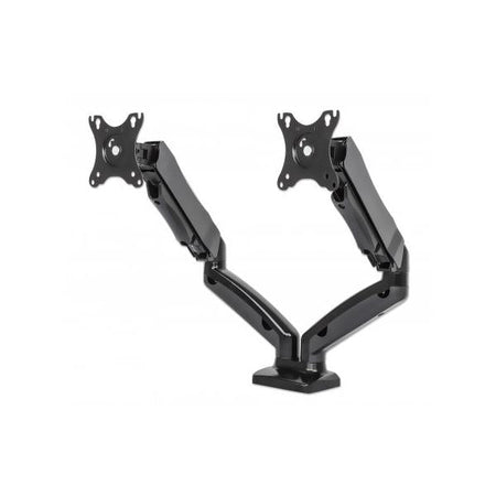 Supporto da scrivania in Alluminio per 2 Monitor 13-27'' con Molla a Gas