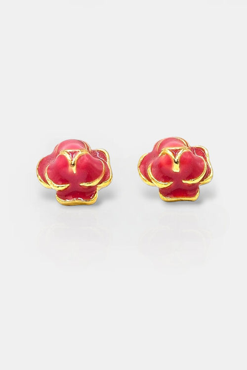 Orecchini a lobo Peony