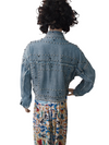Giacca di jeans borchie
