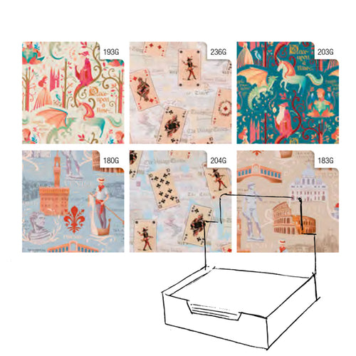 Scatola 100 Fogli Club Vintage 70X100Cm Rex Sadoch