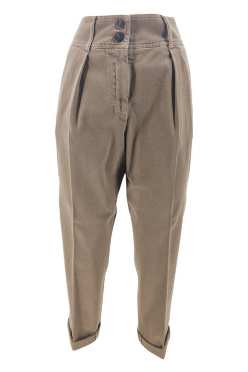 Peserico Pantaloni Marrone da donna