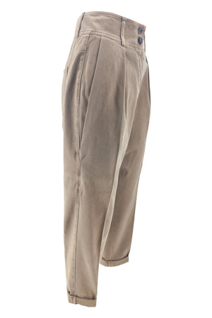 Peserico Pantaloni Marrone da donna