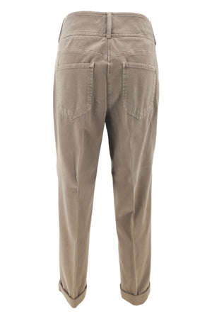 Peserico Pantaloni Marrone da donna