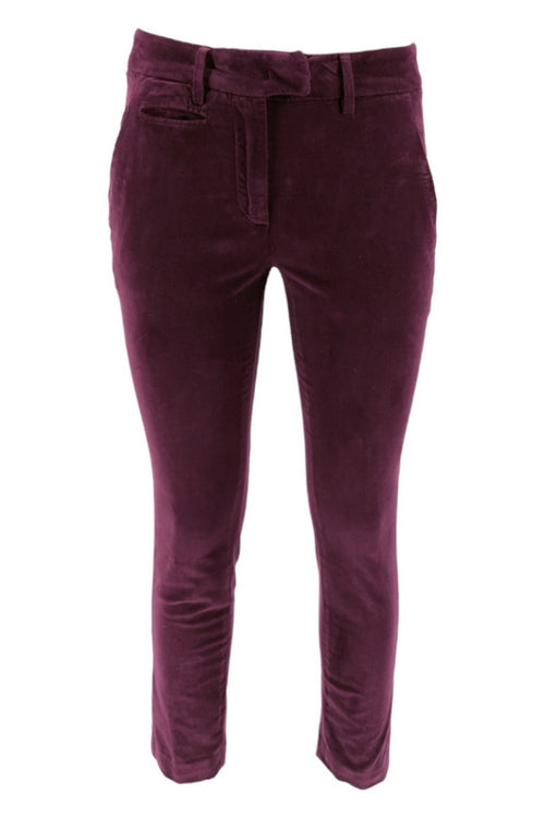 Dondup Pantaloni Melanzana da donna