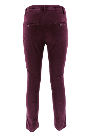 Dondup Pantaloni Melanzana da donna