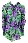 Parosh Camicie Verde/viola da donna