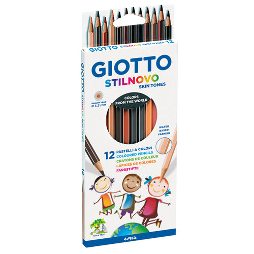 Astuccio 12 Matite Colorate Skin Tones Giotto