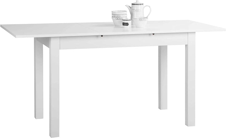 tavolo da pranzo cucina allungabile in legno moderno soggiorno 6 posti bianco 5F92253,131,0D56