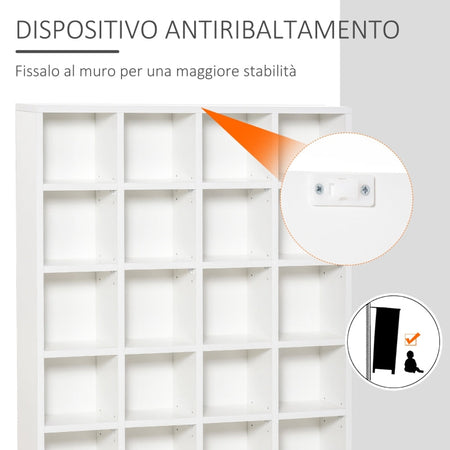 libreria mobile scaffale libri libreria da parete muro grande soggiorno salotto ingresso camera ufficio studio in legno cd dvd cameretta T6Y831-040WT7U8