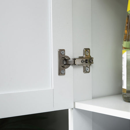 credenza alta armadio Mobile per microonde Dispensa Cucina in Legno con Armadietti e Cassetto Stile Country, 101x39x180cm, Bianco  soggiorno salotto sala pranzo F835-112V83WTA