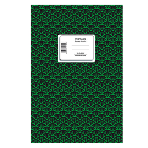 Registro Scadenzario Spiralato Gen-Dic 8Pag. 29,7X21Cm 2116A1243G Data Ufficio