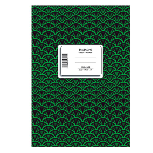 Registro Scadenzario Spiralato Gen-Dic 8Pag. 24X17Cm 2016A1243G Data Ufficio