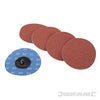 Dischi a scatto 75mm in ossido di alluminio grana 60 80 120 offerta silverline Silverline